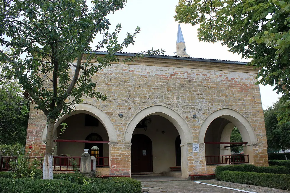 The historic Ali Gazi Pasha Mosque in Babadag, Tulcea County
