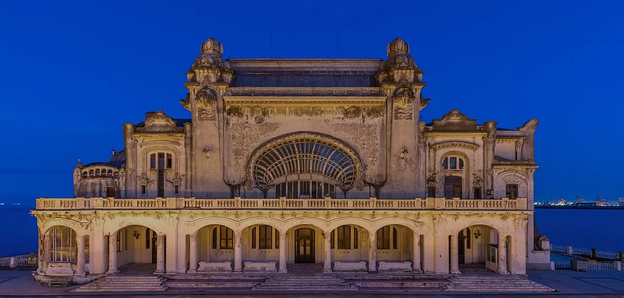 The Art Nouveau Casino on the Constanța seafront, a landmark at the start of the Black Sea to Danube road combo